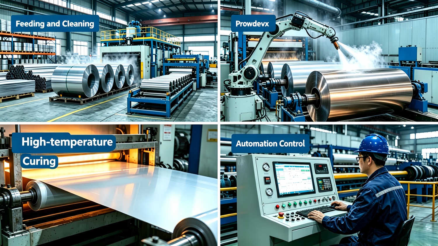 Bahan Kumparan (Baja Warna/Kumparan Aluminium/Panel Peralatan/Panel Dinding Tirai)