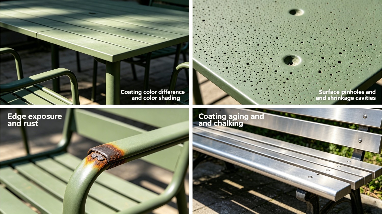 Furnitur Luar Ruangan (Meja dan Kursi Aluminium/Besi/Stainless Steel, Keranjang Gantung)
